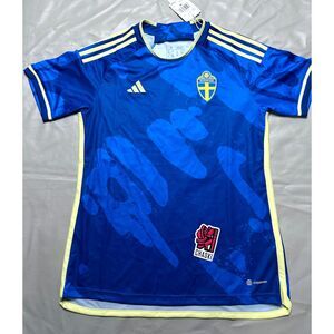 Adidas women Medium Sweden Jersey Team 2023 Away Soccer Football Shirt HT7142